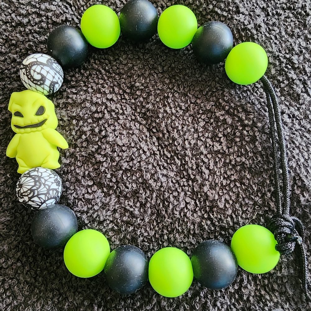 Oogie Boogie  Silicone Bead Bracelet